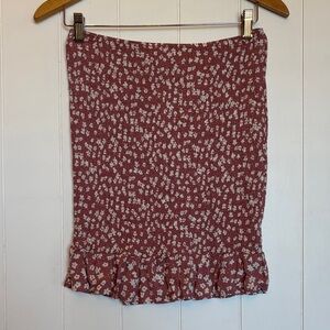 Poppies & Roses Scrunch skirt! Size xl